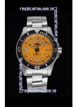 Breitling Superocean Automatic 44 Steel - Yellow Dial 1:1 Mirror Replica