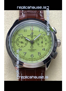 Breitling Premier B01 Chronograph 42 Edition Steel Casing Green Dial - 1:1 Mirror Replica Watch