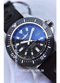 Breitling SuperOcean 44 Special Steel - Mariner Blue Swiss Replica Watch with Rubber Strap