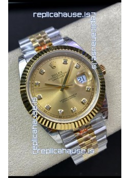 Rolex Datejust 126333 41MM ETA 3235 Swiss 1:1 Mirror Replica Watch in Yellow Gold 904L Steel - 1:1 Mirror