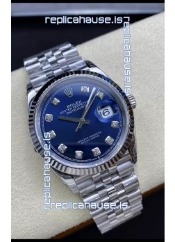 Rolex Datejust 126234 36MM Swiss Replica in 904L Steel in Blue Dial 1:1 Mirror Replica