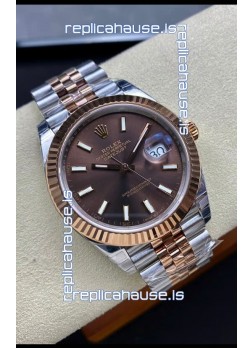 Rolex Datejust 126331 41MM ETA 3235 Swiss 1:1 Mirror Replica Watch in Rose Gold 904L Steel - 1:1 Mirror