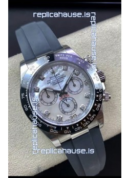 Rolex Cosmograph Daytona 116519LN Pearl Dial Cal.4130 Movement - 904L Steel Watch