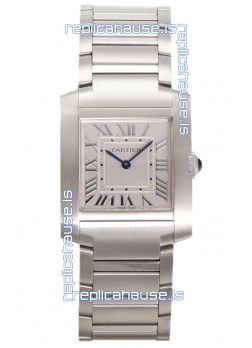 Cartier Tank Francaise Stainless Steel Swiss Quartz Replica Watch 25.70MM