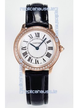 Ronde Louis Cartier Super Clone 29MM Rose Gold. Watch in Swiss Quartz Movement