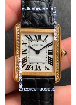 Cartier Tank Solo Swiss Quartz Watch in Yellow Gold Casing -  27MM Wide