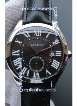 Drive De Cartier 1:1 Mirror Replica Watch in Stainless Steel - White Dial 