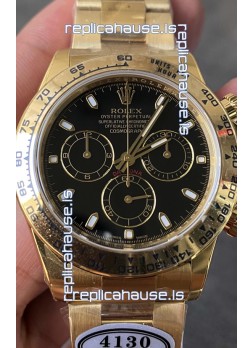 Rolex Cosmograph Daytona 116508 Yellow Gold Original Cal.4130 Movement - Improved Ultimate 904L Steel Watch