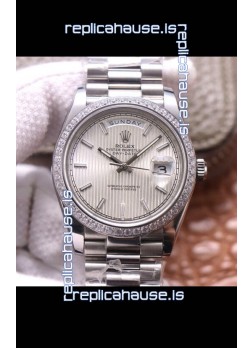 Rolex Day Date Presidential 904L Steel 40MM - Steel Dial 1:1 Mirror Quality Watch