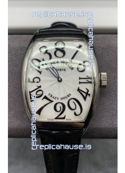 Franck Muller Crazy Hours Automatic Swiss Super Clone Replica Watch in White dial