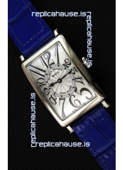 Franck Muller Long Island Ladies Replica Watch in Swiss Quartz Movement Blue Strap 