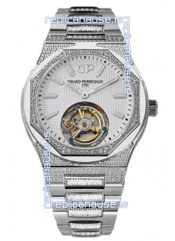Girard Perregaux Laureato Tourbillon 1:1 White Dial Mirror Swiss Replica Watch