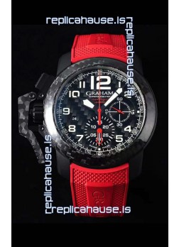 Graham Chronofighter Superlight Carbon Red 1:1 Mirror Swiss Replica Watch 