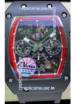 Richard Mille RM011 Felipe Massa 1:1 Mirror Quality One Piece Black Ceramic Case Watch