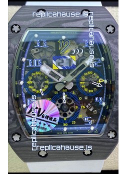 Richard Mille RM011 Felipe Massa 1:1 Mirror Quality One Piece Black Forged Carbon Case Watch