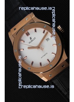 Hublot Classic Fusion King Gold Opalin Swiss Replica Watch - 1:1 Mirror Replica