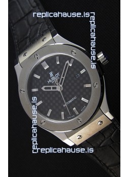 Hublot Classic Fusion Titanium Carbon Dial Swiss Replica Watch - 1:1 Mirror Replica