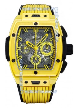 Hublot Spirit of Bang Yellow Magic Edition Watch in PVD Titanium Casing - 42MM Swiss Replica