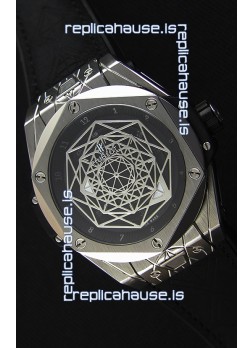 Hublot Big Bang Sang Bleu 45MM Stainless Steel Swiss Replica Watch 