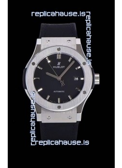 Hublot Classic Fusion 1:1 Mirror Replica Swiss Replica Watch in 904L Steel Casing Black Dial