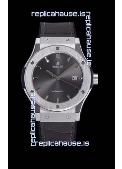 Hublot Classic Fusion 1:1 Mirror Replica Swiss Watch in 904L Steel Casing Grey Dial