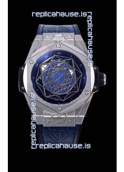Hublot Big Bang One Click Sang Bleu 1:1 Mirror Replica in Stainless Steel Casing 45MM - Blue Dial