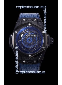 Hublot Big Bang One Click Sang Bleu 1:1 Mirror Replica in Ceramic Casing - 45MM Blue Dial