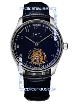 IWC Portugieser IW5458 Hand-Wound Genuine Tourbillon Steel Swiss Replica Watch 