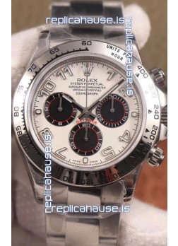 Rolex Cosmograph Daytona 116509 White Dial Cal.4130 Movement - 904L Steel Watch