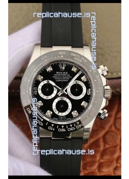 Rolex Cosmograph Daytona 116509 Black Dial Cal.4130 Movement - 904L Steel Watch