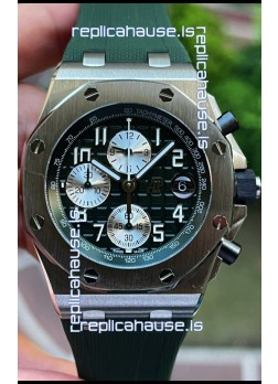 Audemars Piguet Royal Oak Offshore Black Dial Chronograph 1:1 Mirror Replica Watch - 904L Steel 