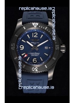 Breitling Superocean Automatic 46 Black Steel - Blue Dial in DLC Coated Casing 