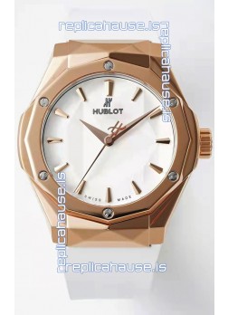 Hublot Classic Fusion Orlinski King Gold 40MM Edition White Dial Swiss Replica Watch