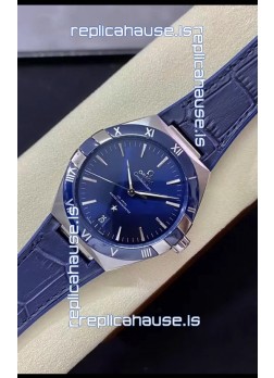 Omega Co-Axial Constellation 41MM 904L Steel Blue Dial 1:1 Mirror Replica Watch