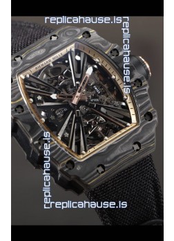 Richard Mille RM12-01 Carbon Fiber Case Genuine Tourbillon Movement 1:1 Mirror Replica Watch