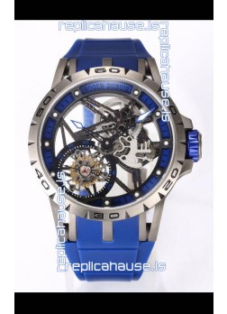 Roger Dubuis Excalibur Spider Flying Tourbillon Skeleton Titanium Casing 45MM  1:1 Mirror Swiss Watch