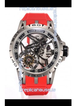 Roger Dubuis Excalibur Spider Flying Tourbillon Skeleton Titanium Casing 45MM  1:1 Mirror Swiss Watch