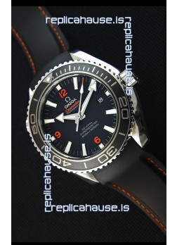 Omega Seamaster Planet Ocean Swiss Black Strap Replica 45MM 1:1 Ultimate Edition Watch 