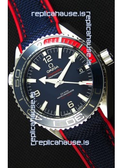 Omega Seamaster Planet Ocean Pyeong Chang 2018 Swiss Replica  1:1 Mirror Edition