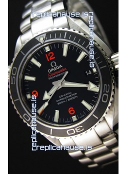 Omega Seamaster Planet Ocean Swiss Black Strap Replica 42MM 1:1 Ultimate Edition Watch 