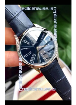 Omega De Ville Tresor Edition Swiss Quartz Watch 36MM Steel Casing Blue Dial