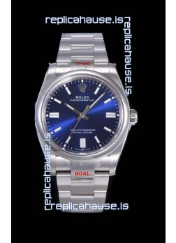 Rolex Oyster Perpetual REF#124300 41MM Cal.3230 Movement Swiss Replica Dark Blue Dial 904L Steel 1:1 Mirror Replica Watch