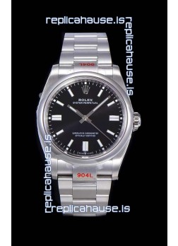 Rolex Oyster Perpetual REF#124300 41MM Cal.3230 Movement Swiss Replica Black Dial 904L Steel 1:1 Mirror Replica Watch