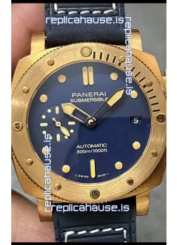 Panerai Submersible PAM01074 Blue Abisso Edition 1:1 Mirror Replica Watch in Blue Dial 42MM
