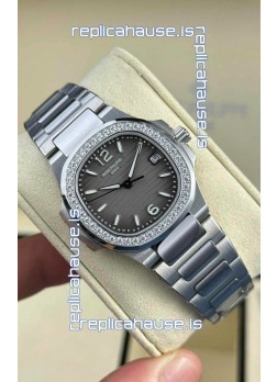 Patek Philippe Nautilus Super Clone 7010 32MM 1:1 Mirror Replica Grey Dial 