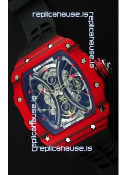 Richard Mille RM53-01 Pablo Mac Donough Red Carbon Case Swiss Replica Watch 