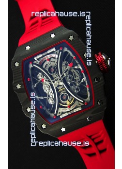 Richard Mille RM53-01 Pablo Mac Donough Red Carbon Case Swiss Replica Watch 