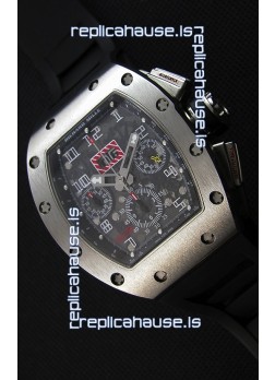 Richard Mille RM011-FM Felipe Massa One Piece Titanium Case Watch in Black Strap
