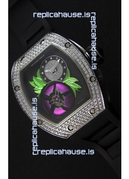 Richard Mille 19-02 Tourbillon Fleur Swiss Replica Watch in Stainless Steel  