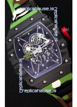 Richard Mille RM35-02 Rafael Nadal Forged Carbon Case with Camouflage Rubber Strap 